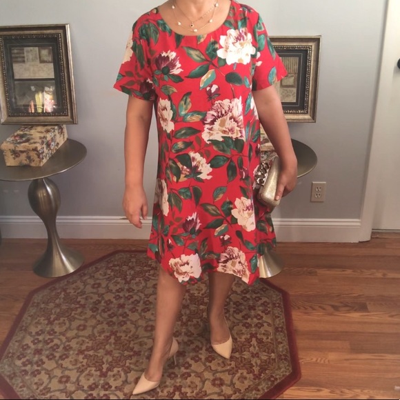 NWOT  Cotton MIDI Dress loose and breathable Linen - Picture 4 of 16